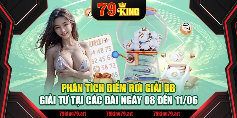Phân tích điểm rơi giải DB – giải tư tại các đài ngày 08 đến 11/06