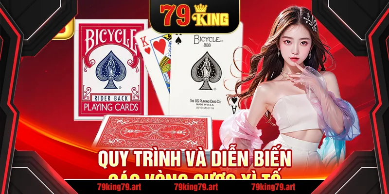 Quy trình và diễn biến các vòng cược xì tố